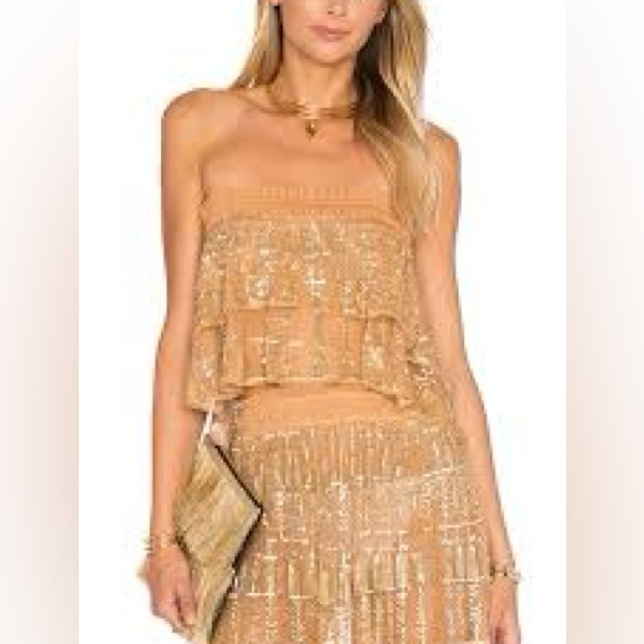 Revolve tularosa crop top + maxi SET - Picture 1 of 8
